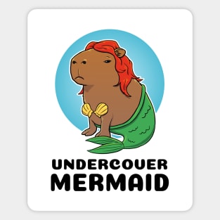 Undercover Mermaid Capybara Magnet